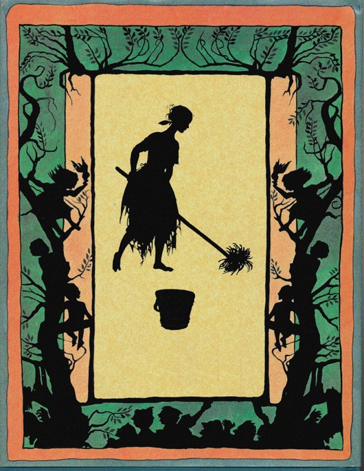 Illustration zum Märchen von Aschenputtel von Arthur Rackham