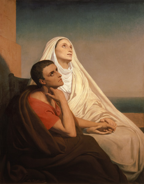 Der hl. Augustin mit seiner Mutter, der hl. Monika. von Ary Scheffer