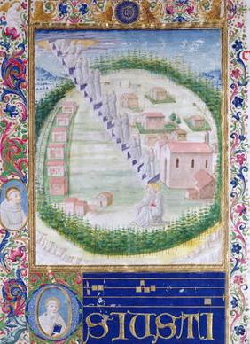 The Dream of St. Romauld (c.951-1027) c.1502 (vellum) 32nd-