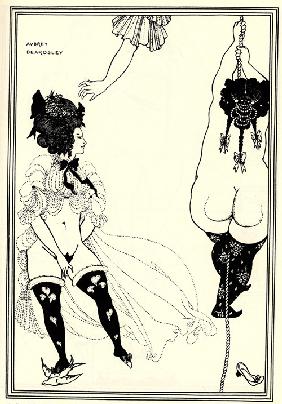 Zwei Athennerinnen in Not. Illustration zu "Lysistrata" von Aristophanes 1896