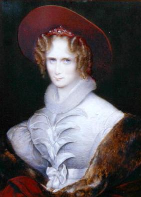 Princess Augusta of Saxe-Meiningen, c.1835 (oil on canvas) 19th