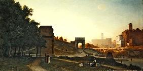 The Forum at sunset