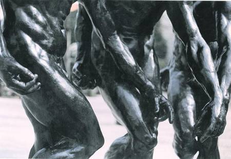 The Three Shades, detail of the torso and arms von Auguste Rodin