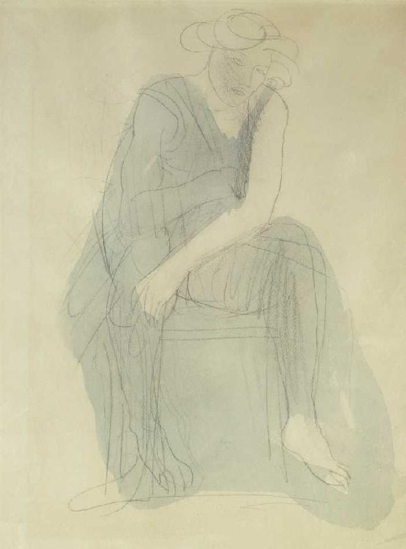 Sitzende Frau. von Auguste Rodin