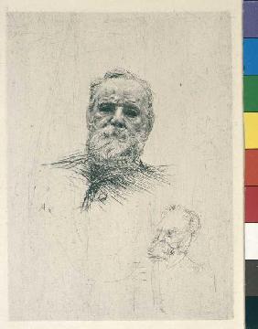 Zwei Bildnisse Victor Hugos 1886
