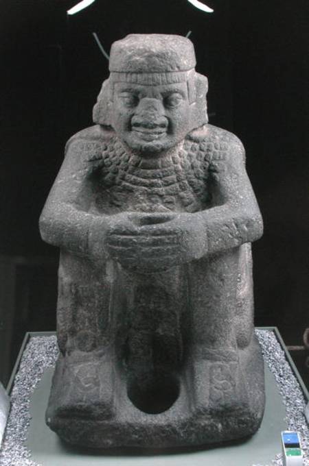 Standard-bearer, found at the Templo Mayor von Aztec