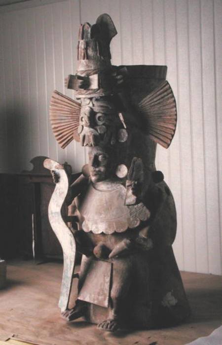 Votive Vessel with an image of Tlaloc von Aztec
