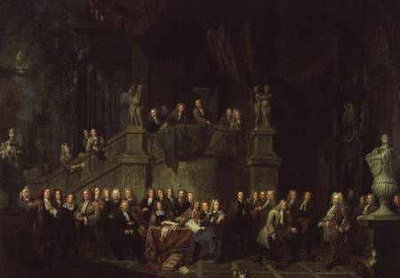 Reception for Burgomaster Jan Baptist del Campo in the Guild Room von Balthasar van den Bossche