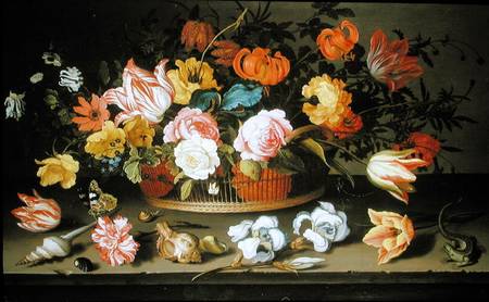Basket of flowers von Balthasar van der Ast