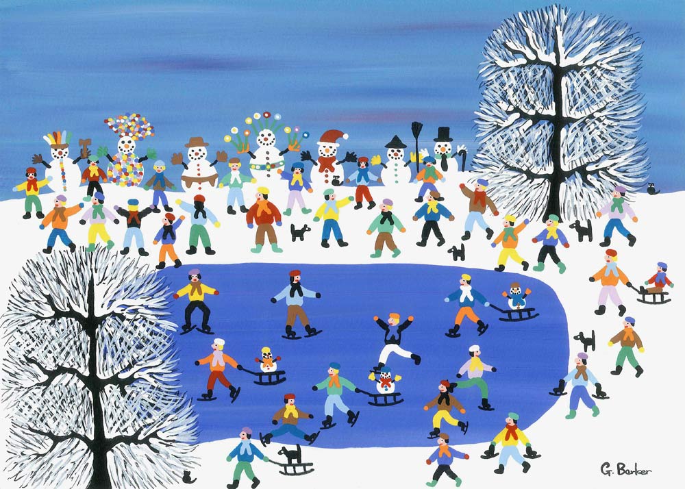 Snowman parade von Gordon Barker