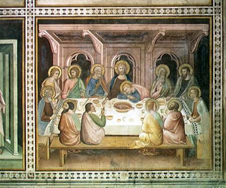 The Last Supper, from a series of Scenes of the New Testament von Barna  da Siena