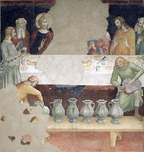 The Marriage at Cana, from a series of Scenes of the New Testament (fresco) 20th