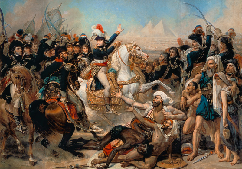 Bonaparte in der Schlacht bei den Pyramiden am 21. Juli 1798 von Baron Antoine Jean Gros