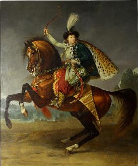Reiterporträt von Fürst Boris Nikolajewitsch Jussupow (1794-1849) 1809