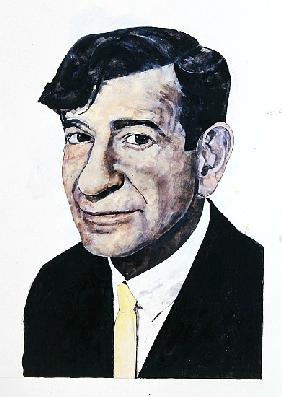 Portrait of Walter Matthau, illustration for The Daily Mirror Colour Supplement