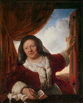 Alte Frau im Fenster 1665