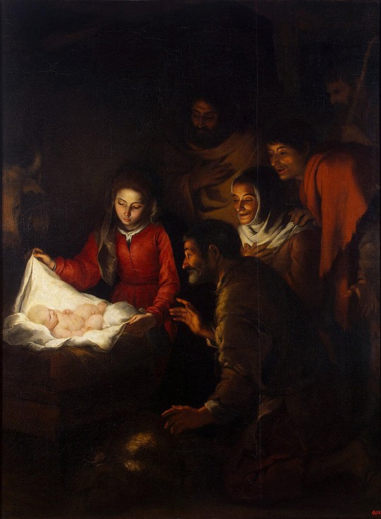 Die Anbetung des Christuskindes von Bartolomé Esteban Perez Murillo