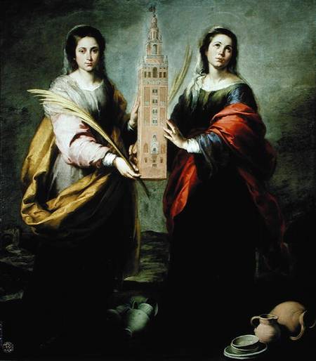 St. Justina and St. Rufina von Bartolomé Esteban Perez Murillo