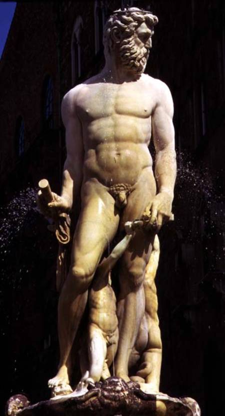 The Fountain of Neptune, detail of the figure of Neptune von Bartolomeo Ammannati
