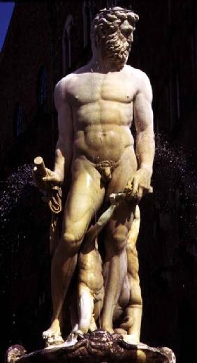 The Fountain of Neptune, detail of the figure of Neptune 1560-75