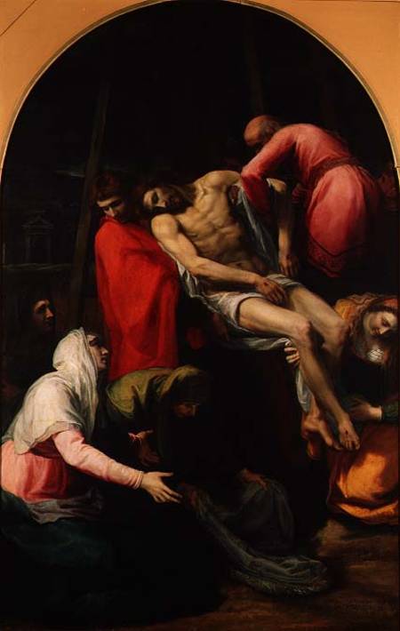 The Descent from the Cross von Bartolomeo Duchio