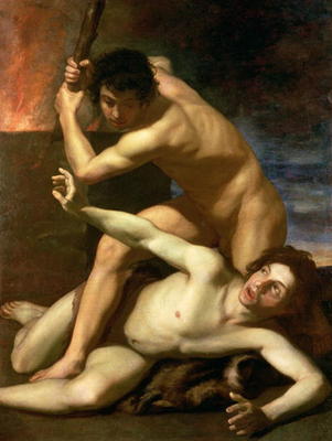 Cain murdering Abel, c.1610 von Bartolomeo Manfredi