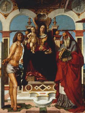 B.Montagna, Maria mit Kind u.Heiligen