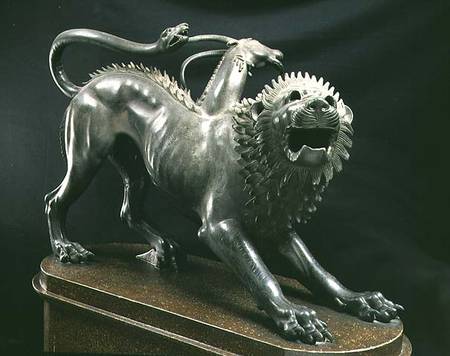 Chimaera of Arezzo or the Chimaera wounded von Bellerophon