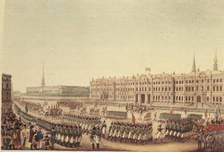 View of the Parade and Imperial Palace of St.Petersburg von Benjamin Patersen