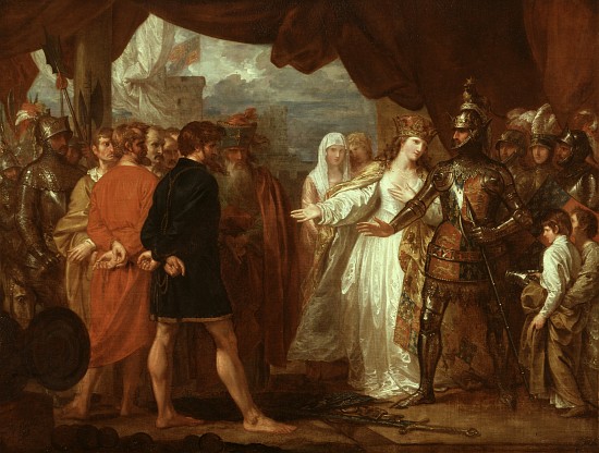 Queen Philippa Interceding for the Lives of the Burghers of Calais von Benjamin West