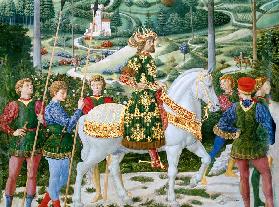 John VII Palaeologus (1391-1448), Eastern Roman Emperor, as one of the Three Kings, detail from the c.1460