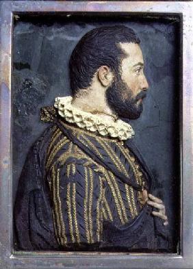 Portrait Relief of Francis I King of France (1494-1547) (wax)