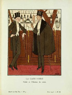 LA CAPE NOIRE / Habit et Pèlerine de soirée 1913