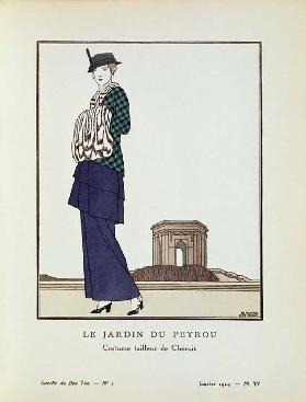 LE JARDIN DU PEYROU / Costume tailleur de Chéruit 1914