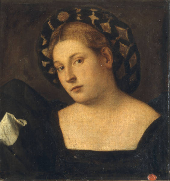 B.Licinio, Bildnis einer jungen Frau von Bernardino Licinio