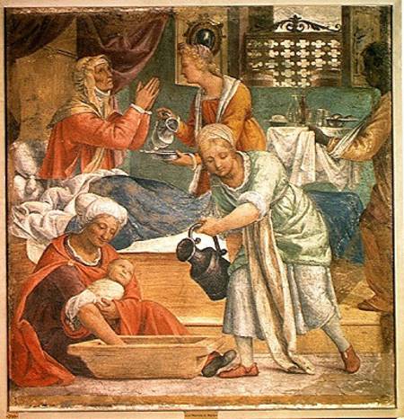 The Birth of the Virgin von Bernardino Luini