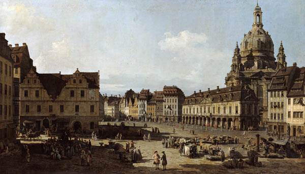 Dresden, Neumarkt / Bellotto von Bernardo Bellotto