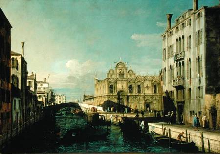 Rio dei Mendicanti and the Scuola di San Marco von Bernardo Bellotto