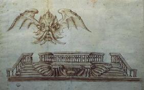 Design for the Scalinata-Balaustra of Santa Trinita c.1574