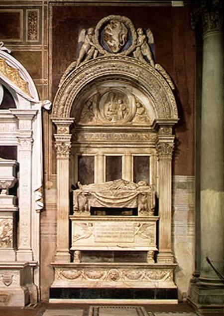 Tomb of Leonardo Bruni (1369-144) von Bernardo Rossellino
