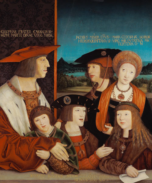 Porträt des Kaisers Maximilian I. und seiner Familie von Bernhard Strigel