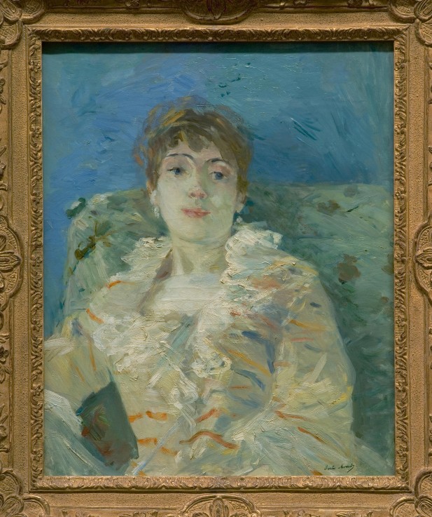 Jeune femme au divan von Berthe Morisot