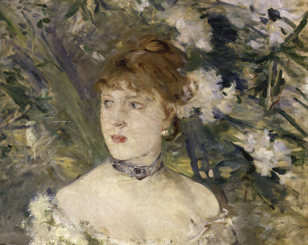 Morisot/Junge Frau i.Ballkleid/Det./1879 von Berthe Morisot