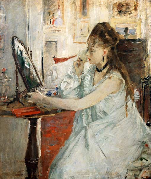 Young Woman Powdering her Face von Berthe Morisot