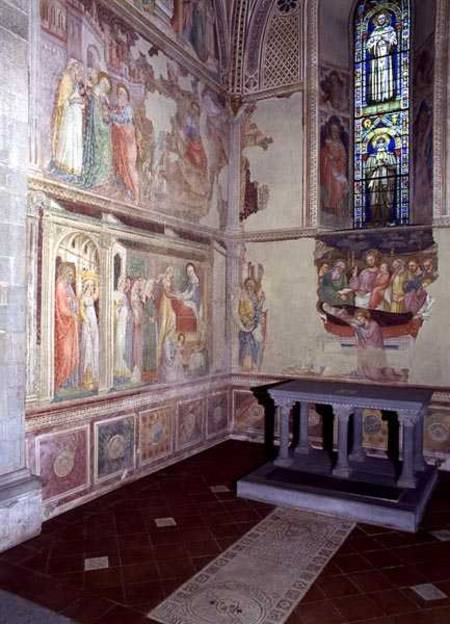 The Life of the Virgin, fresco cycle from an apse chapel von Bicci  di Lorenzo