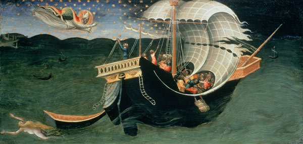 St. Nicholas rebuking the Tempest von Bicci  di Lorenzo