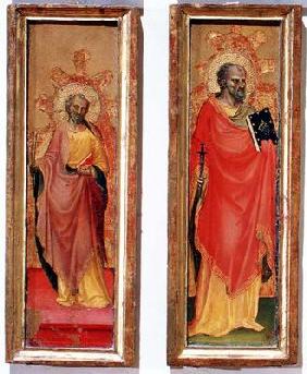 Two Holy Apostles (tempera on panel) 1802