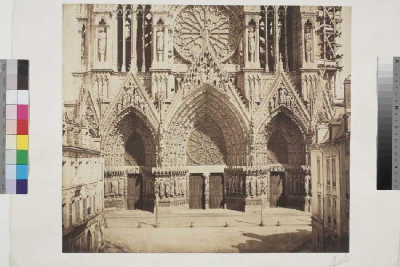 Reims: Westfassade der Kathedrale von Bisson Frères