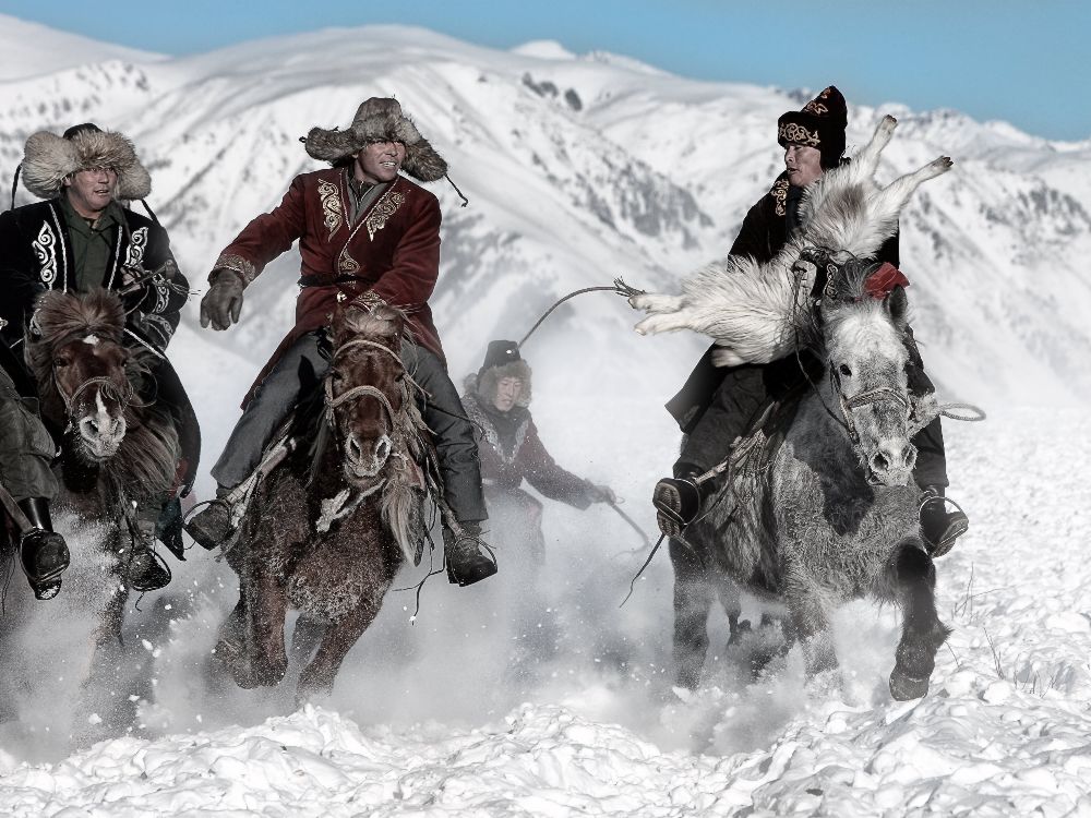 Winter Pferderennen von BJ Yang
