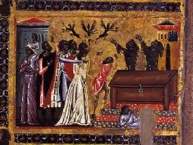 Der hl. Franziskus vertreibt die Daemonen aus Arezzo 1250